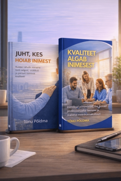 E-raamatud juhile: Juht, kes hoiab inimest ja Kvaliteet algab inimesest