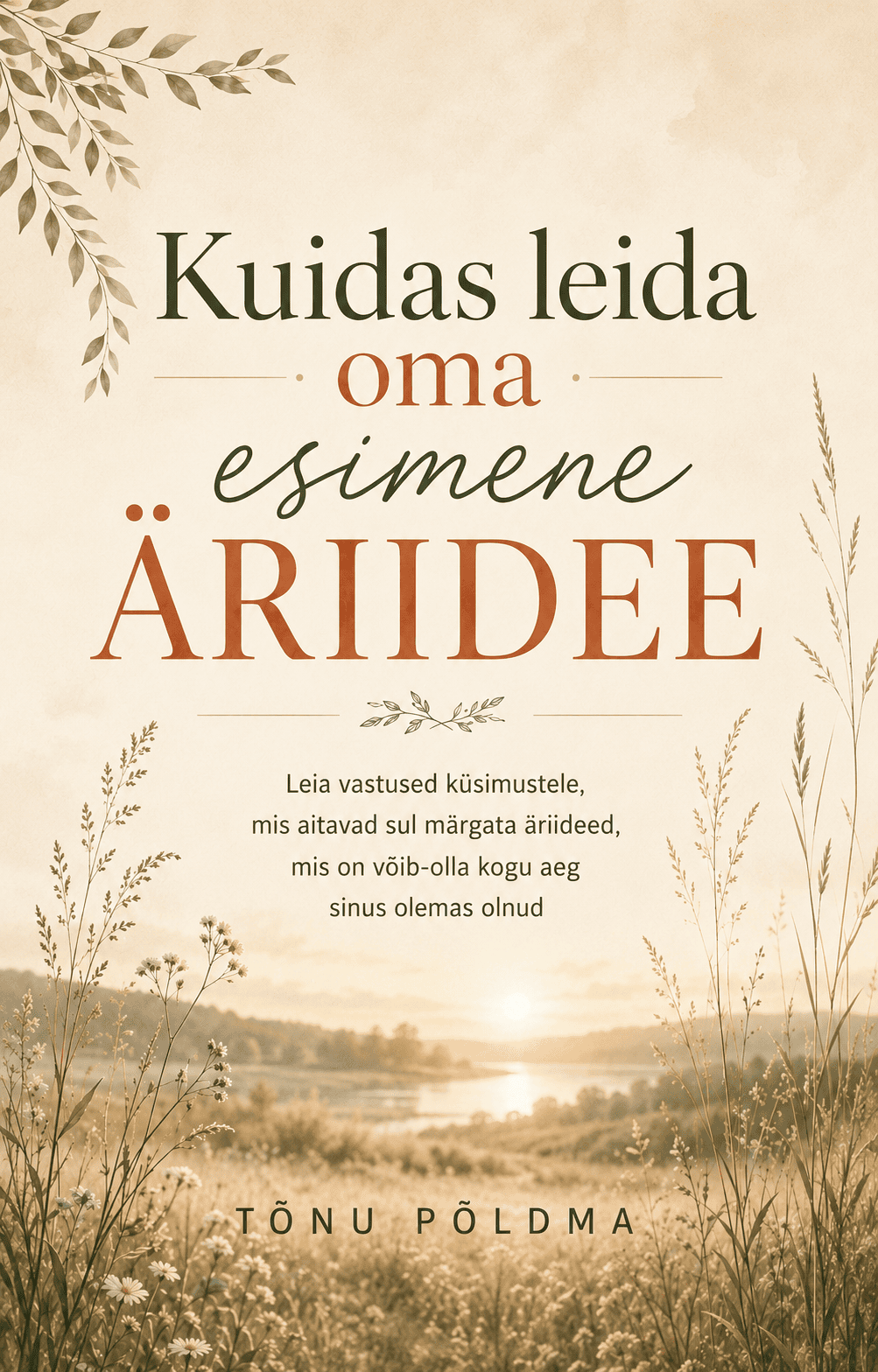 E-raamat: Kuidas leida oma esimene äriidee